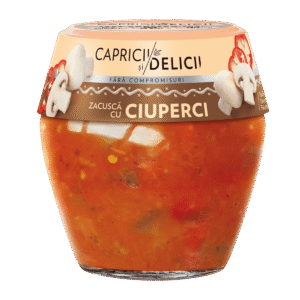 zacusca cu ciuperci capricii si delicii 550 g