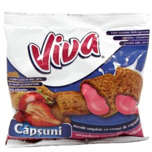 viva pernițe umplute cu cremă de căpșuni