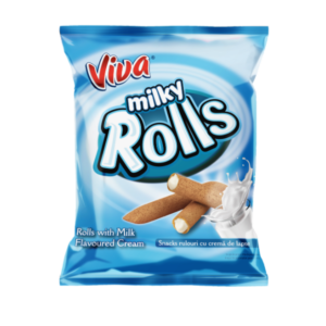 viva milky rolls cu cremă de lapte 100g