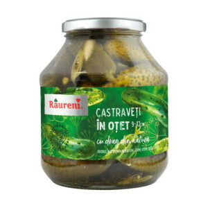 răureni castraveți murați în oțet 1600g