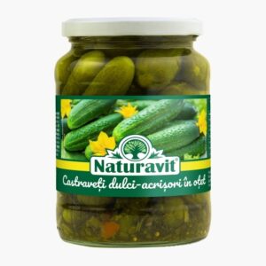 naturavit castraveți dulci acrișori în oțet 680g