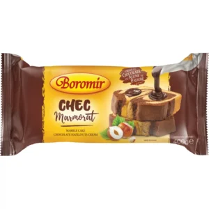 chec marmorat cu 15% cremă de ciocolată cu alune de pădure 400g