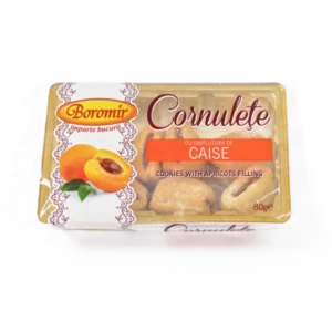 cornulețe cu umplutură de caise 80g