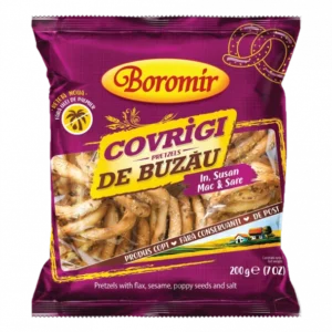 covrigi de buzău in, susan, mac și sare 200g
