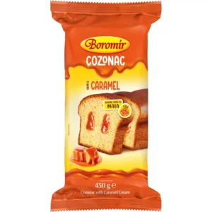 cozonac boromir cremă cu caramel 450g
