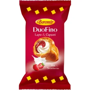 croissant duofino creme cu lapte și căpșuni 75g
