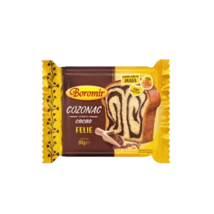 felie cozonac boromir cu cremă cacao 80g