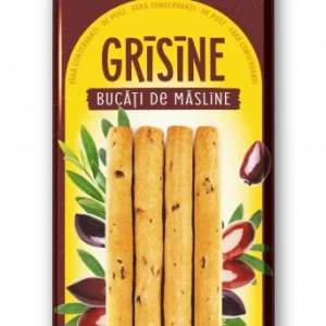 grisine cu bucati de masline 100g