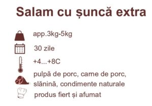 mariflor salam cu șuncă extra