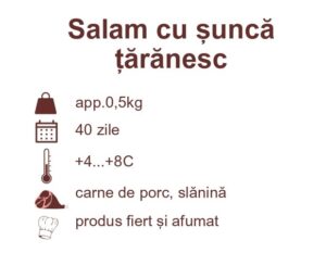 mariflor salam cu șuncă țărănesc