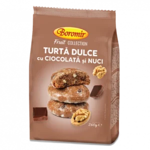 turtă dulce cu ciocolată și nuci 260g